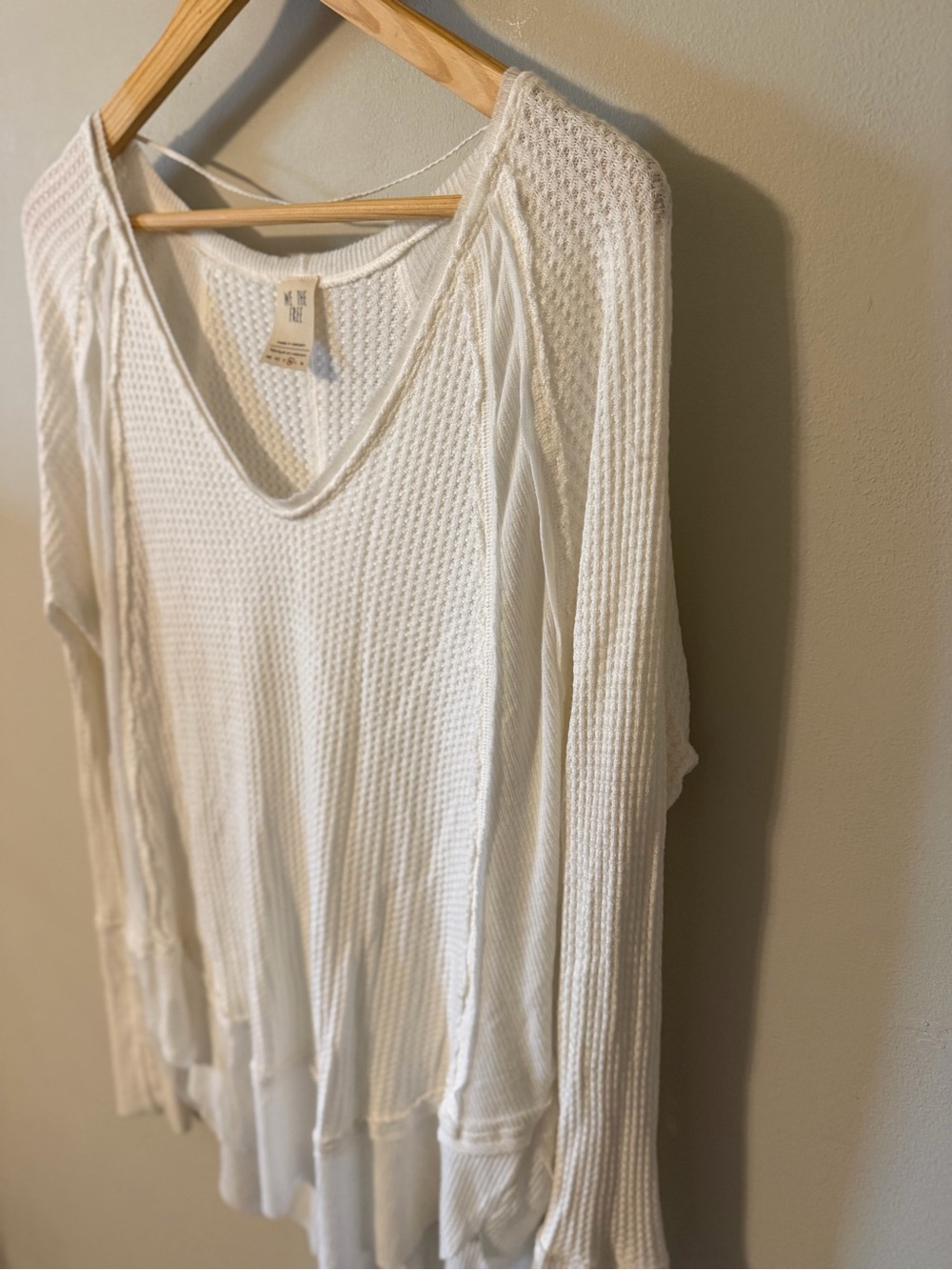 Free People Catalina Thermal Top Ivory Medium - Picture 3 of 8